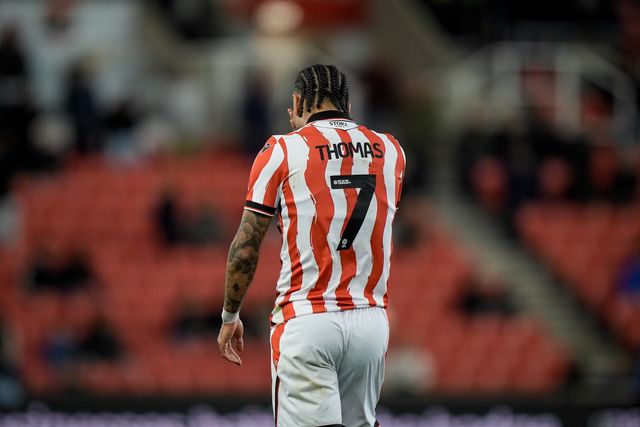 Sorba Thomas of Stoke City dejected after Femi Azeez of Millwall scores to make it  0-2 during the Sky Bet Championship match Stoke City vs Millwall at Bet365 Stadium, Stoke On Trent, United Kingdom on 21 April 2026

(Photo by Maynard Manyowa/News Images)