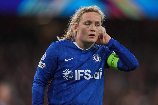 Erin Cuthbert of Chelsea during the UEFA Women's Champions League Quarter-finals match Arsenal vs Chelsea at Arsenal Stadium, London, United Kingdom on 24 March 2026

(Photo by Harvey Murphy/News Images)