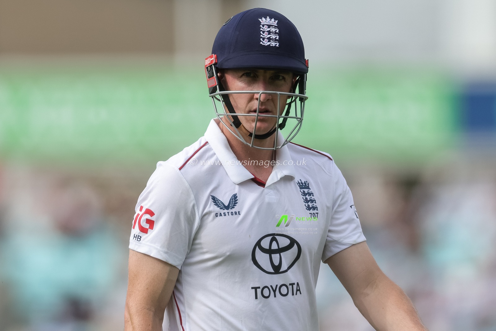 Harry Brook of England leaves the field of play after being dismissed during the 2nd Rothesay Test Match Day 4 match England vs New Zealand at The Kia Oval, London, United Kingdom on 20 June 2026

(Photo by Mark Cosgrove/News Images)