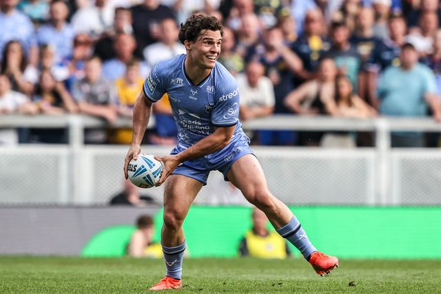Brodie Croft of Leeds Rhinos in action during the Betfred Super League round 16 match Leeds Rhinos vs Hull KR at AMT Headingley Stadium, Leeds, United Kingdom on 26 June 2026

(Photo by Alfie Cosgrove/News Images)