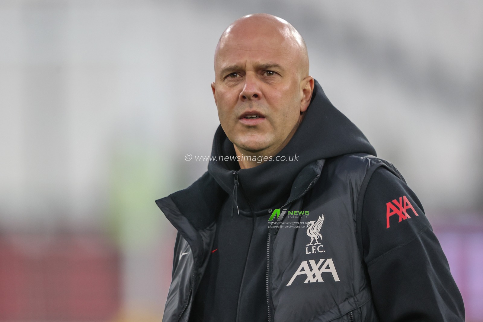 Arne Slot manager of Liverpool arrives during the Premier League match West Ham United vs Liverpool at London Stadium, London, United Kingdom, 29th December 2024

(Photo by Alfie Cosgrove/News Images)
