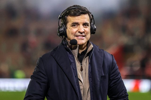 Sky Sports Rugby League presenter Brian Carney during the Betfred Super League match Leigh Leopards vs Catalans Dragons at Leigh Sports Village, Leigh, United Kingdom on 06 March 2026

(Photo by Alfie Cosgrove/News Images)
