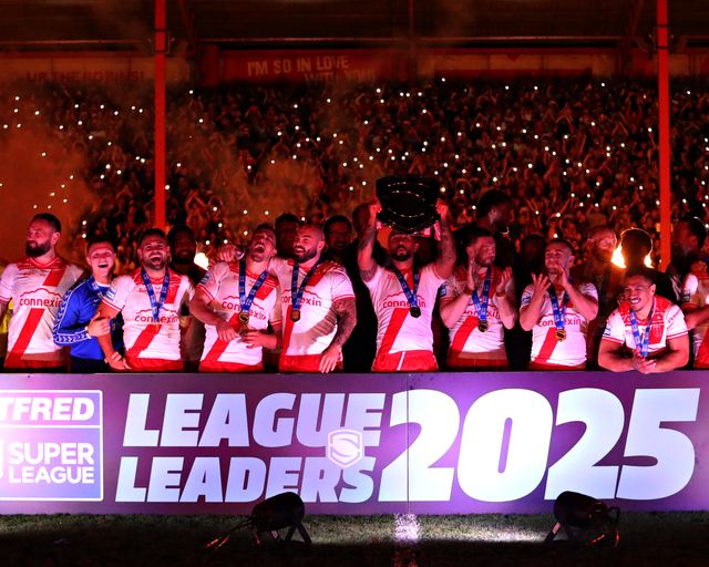 the Betfred Super League round 27 match Hull KR vs Warrington Wolves at Sewell Group Craven Park, Kingston upon Hull, United Kingdom, 18th September 2025

(Photo by Sam Eaden/News Images)