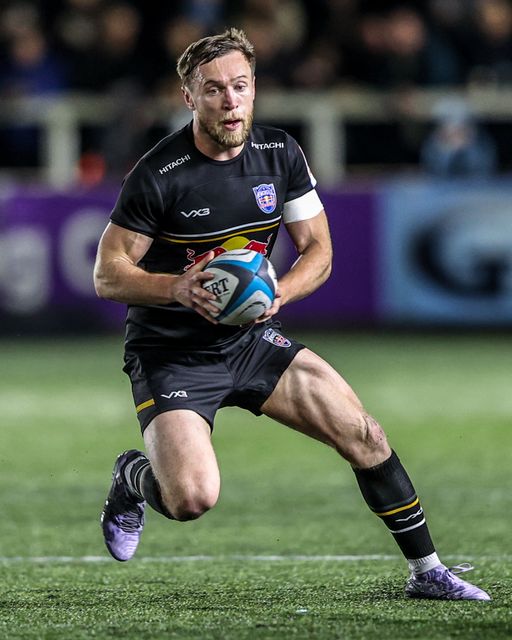 Brett Connon of Newcastle Red Bulls during the Premiership Rugby Cup match Newcastle Red Bulls vs Leicester Tigers at Kingston Park, Newcastle, United Kingdom, 31st October 2025

(Photo by Alfie Cosgrove/News Images)

*** GER AUT SUI OUT ***