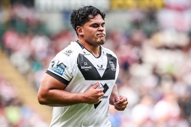 Herman Ese'ese of Hull FC during the Betfred Super League round 16 match Hull FC vs Wigan Warriors at MKM Stadium, Hull, United Kingdom on 27 June 2026

(Photo by Alfie Cosgrove/News Images)