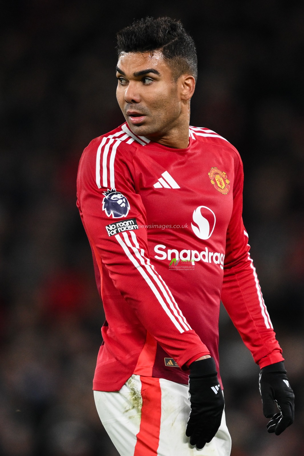 Casemiro of Manchester United during the Premier League match Manchester United vs Newcastle United at Old Trafford, Manchester, United Kingdom, 30th December 2024

(Photo by Craig Thomas/News Images)