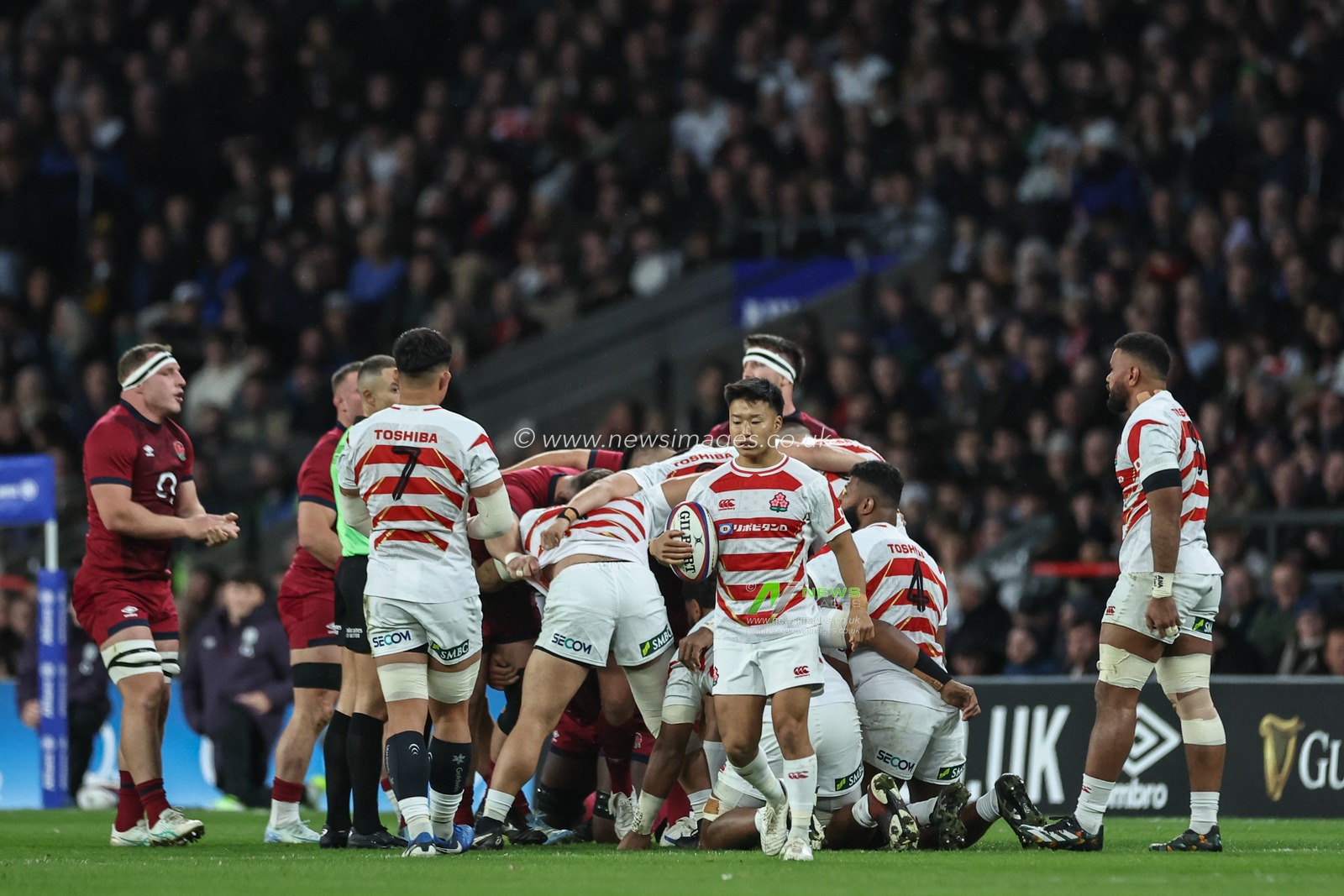 Naoto Saito of Japan pulls away from the scrum during the Autumn Nations Series match England vs Japan at Allianz Stadium, Twickenham, United Kingdom, 24th November 2024

(Photo by Mark Cosgrove/News Images)