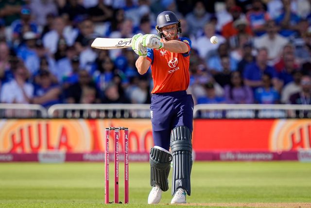 Jos Buttler of England hits a four during the Third Vitality T20 International match England vs India at Trent Bridge, Nottingham, United Kingdom on 07 July 2026

(Photo by Maynard Manyowa/News Images)