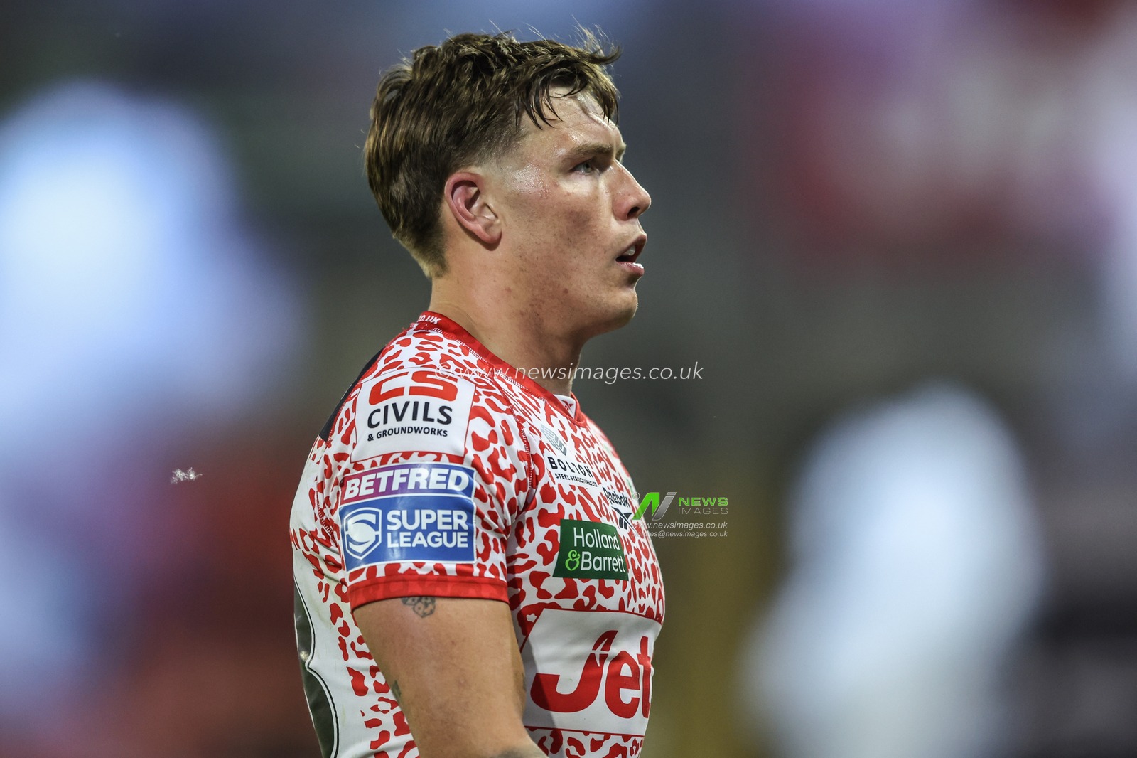 Keanan Brand of Leigh Leopards during the Betfred Super League Round 12 match Leigh Leopards vs Hull FC at Leigh Sports Village, Leigh, United Kingdom, 22nd May 2025

(Photo by Alfie Cosgrove/News Images)