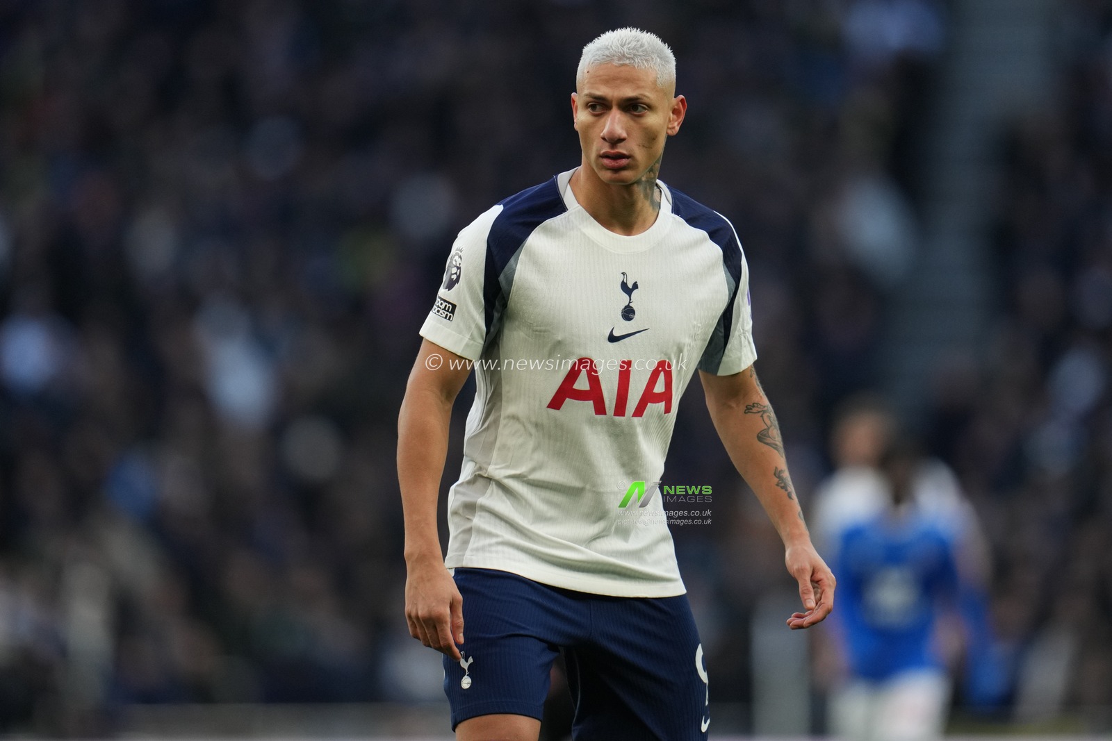Richarlison of Tottenham Hotspur during the Premier League match Tottenham Hotspur vs Sunderland at Tottenham Hotspur Stadium, London, United Kingdom, 4th January 2026

(Photo by Harvey Murphy/News Images)

*** GER AUT SUI OUT ***