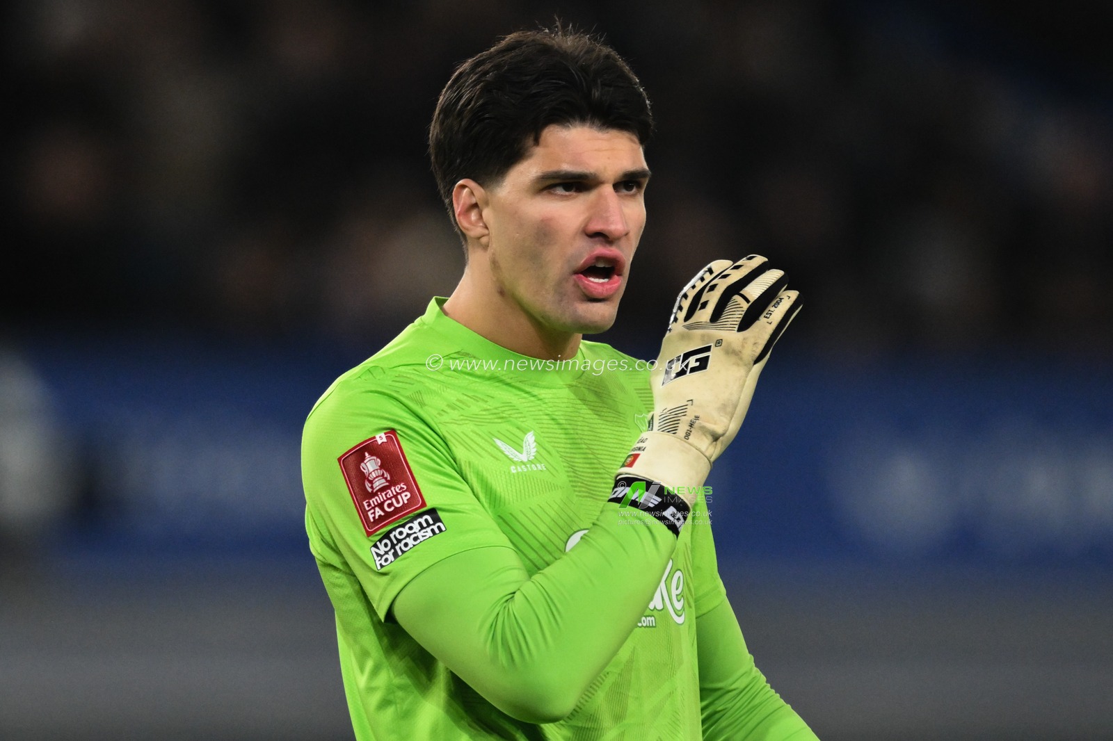 JoÃ£o VirgÃ­nia of Everton during the Emirates FA Cup 3rd Round match Everton vs Peterborough United at Goodison Park, Liverpool, United Kingdom, 9th January 2025

(Photo by Craig Thomas/News Images)