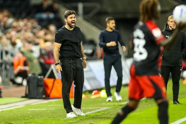 Vitor Matos manager of Swansea City during the Sky Bet Championship match Swansea City vs Watford at Swansea.com Stadium, Swansea, United Kingdom on 01 September 2026

(Photo by Andrew Lewis/News Images)