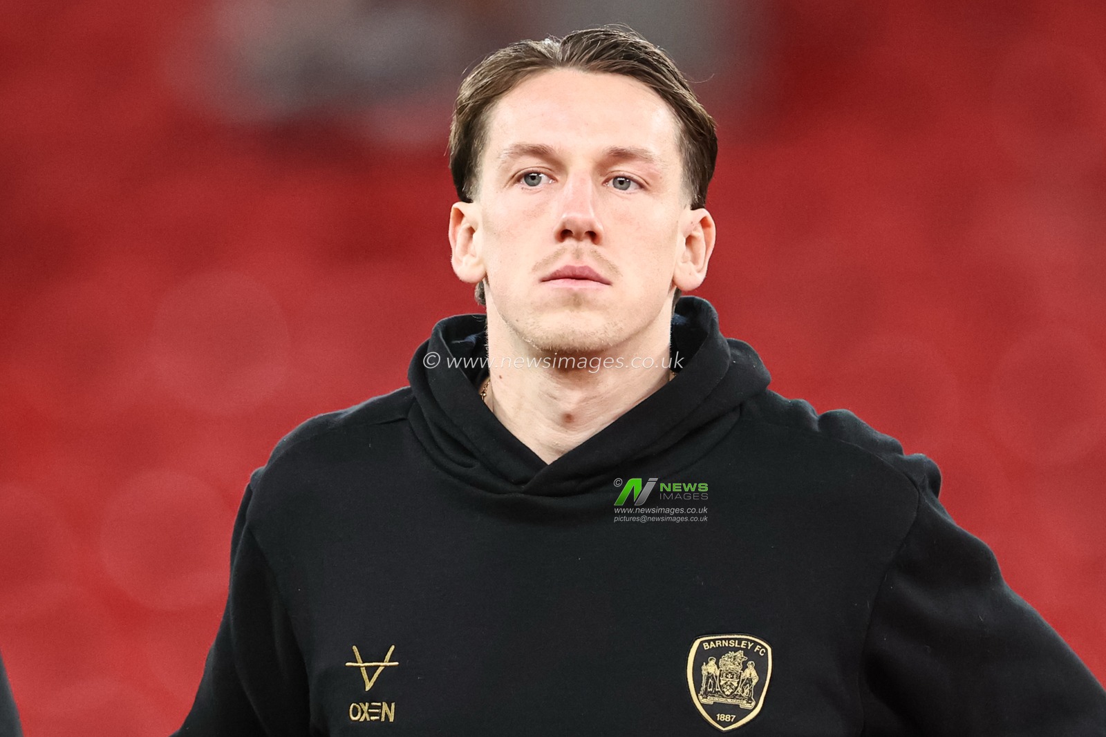 Mael de Gevigney of Barnsley inspects the pitch prior to kick off for the Emirates FA Cup Third Round match Liverpool vs Barnsley at Anfield, Liverpool, United Kingdom, 12th January 2026

(Photo by Alfie Cosgrove/News Images)
