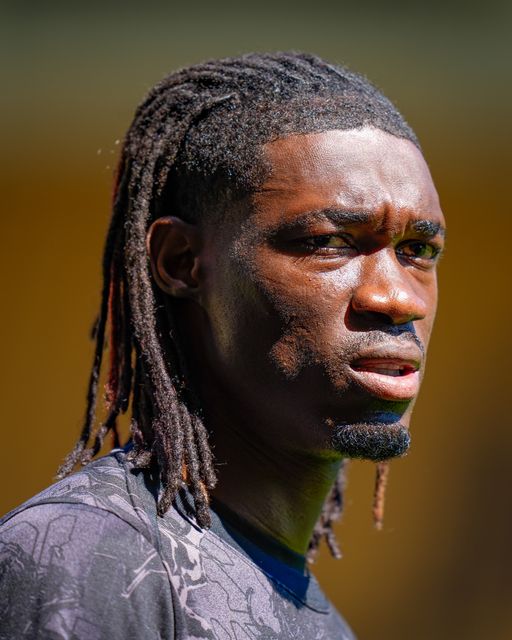 Joao Gomes of Wolverhampton Wanderers inspects the pitch prior to kick off during the Premier League match Wolverhampton Wanderers vs Tottenham Hotspur at Molineux, Wolverhampton, United Kingdom on 25 April 2026

(Photo by Maynard Manyowa/News Images)