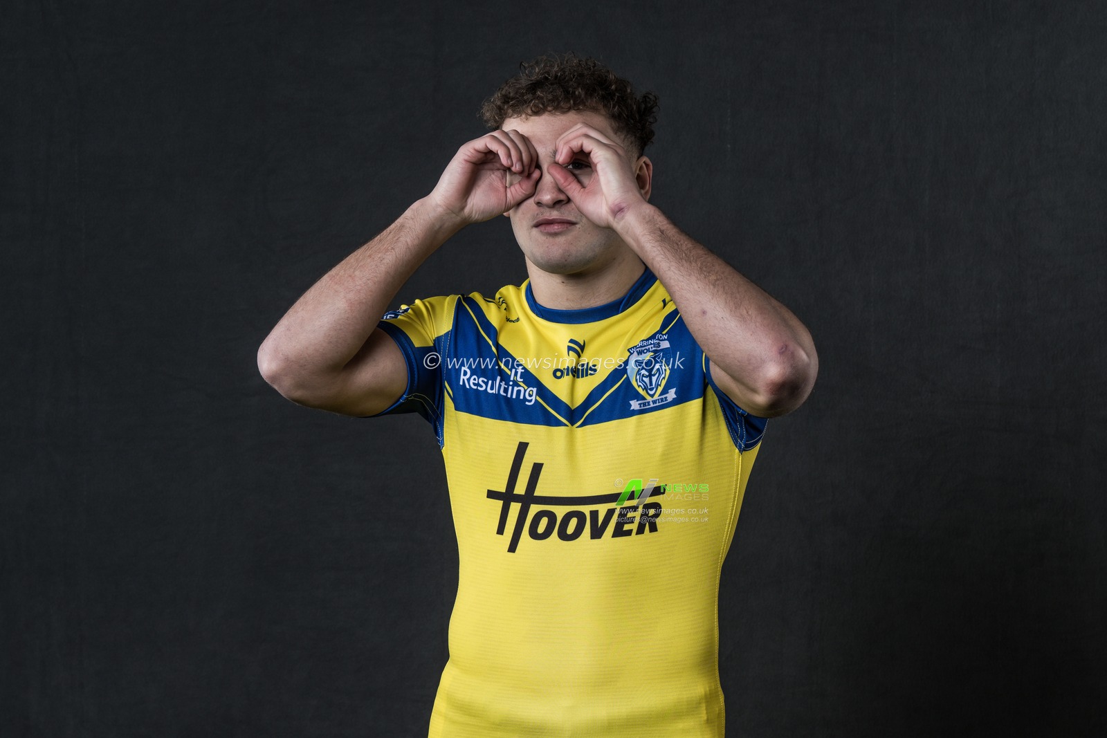 Cai Taylor-Wray in the Home kit during the Warrington Wolves Team media day at Warrington wolves training centre, Warrington, United Kingdom, 16th January 2025

(Photo by Craig Thomas/News Images)