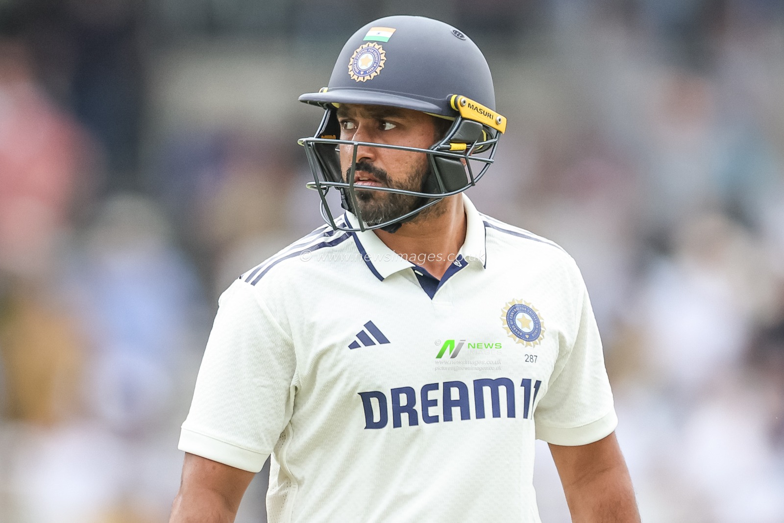Karun Nair of India leaves the field of play after been dismissed during the 1st Rothesay Test Match Day 2 England vs India at Headingley Cricket Ground, Leeds, United Kingdom, 21st June 2025

(Photo by Mark Cosgrove/News Images)