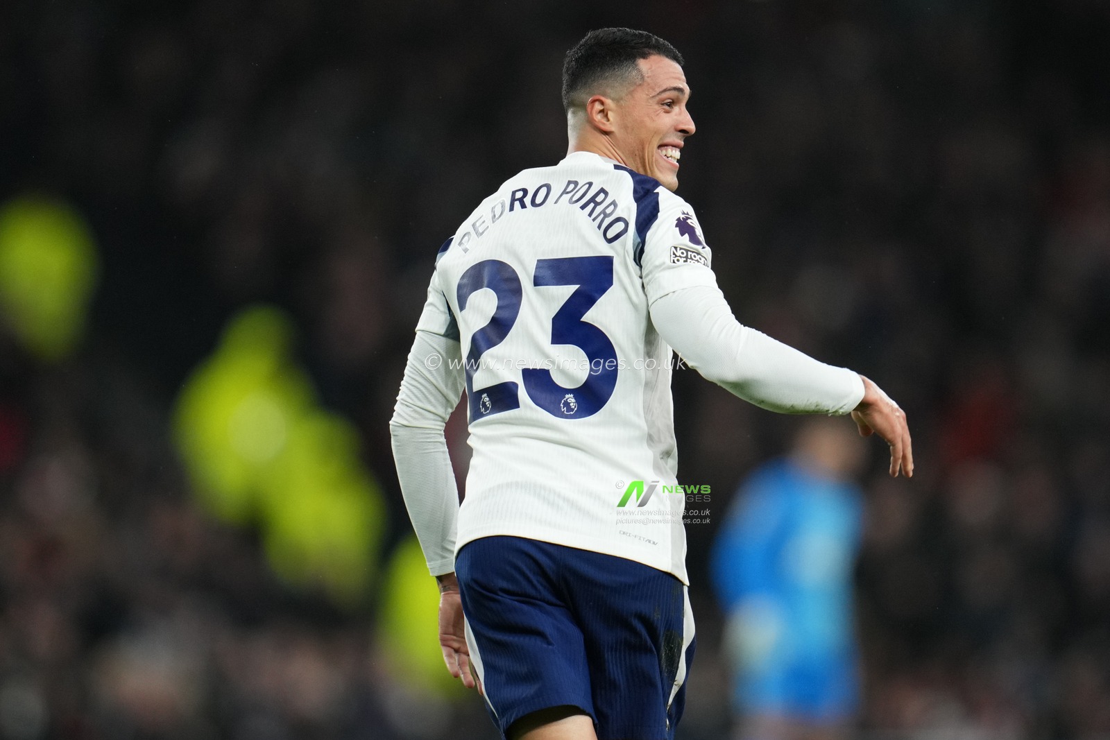 Pedro Porro of Tottenham Hotspur during the Premier League match Tottenham Hotspur vs Brentford at Tottenham Hotspur Stadium, London, United Kingdom, 6th December 2025

(Photo by Harvey Murphy/News Images)

*** GER AUT SUI OUT ***