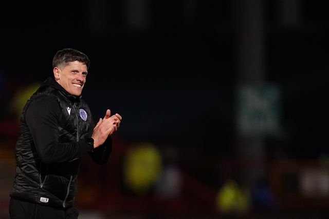Alex Revell manager of Stevenage at full time during the Sky Bet League One match Stevenage vs Barnsley at Lamex Stadium, Stevenage, United Kingdom on 21st April 2026

(Photo by Harvey Murphy/News Images)