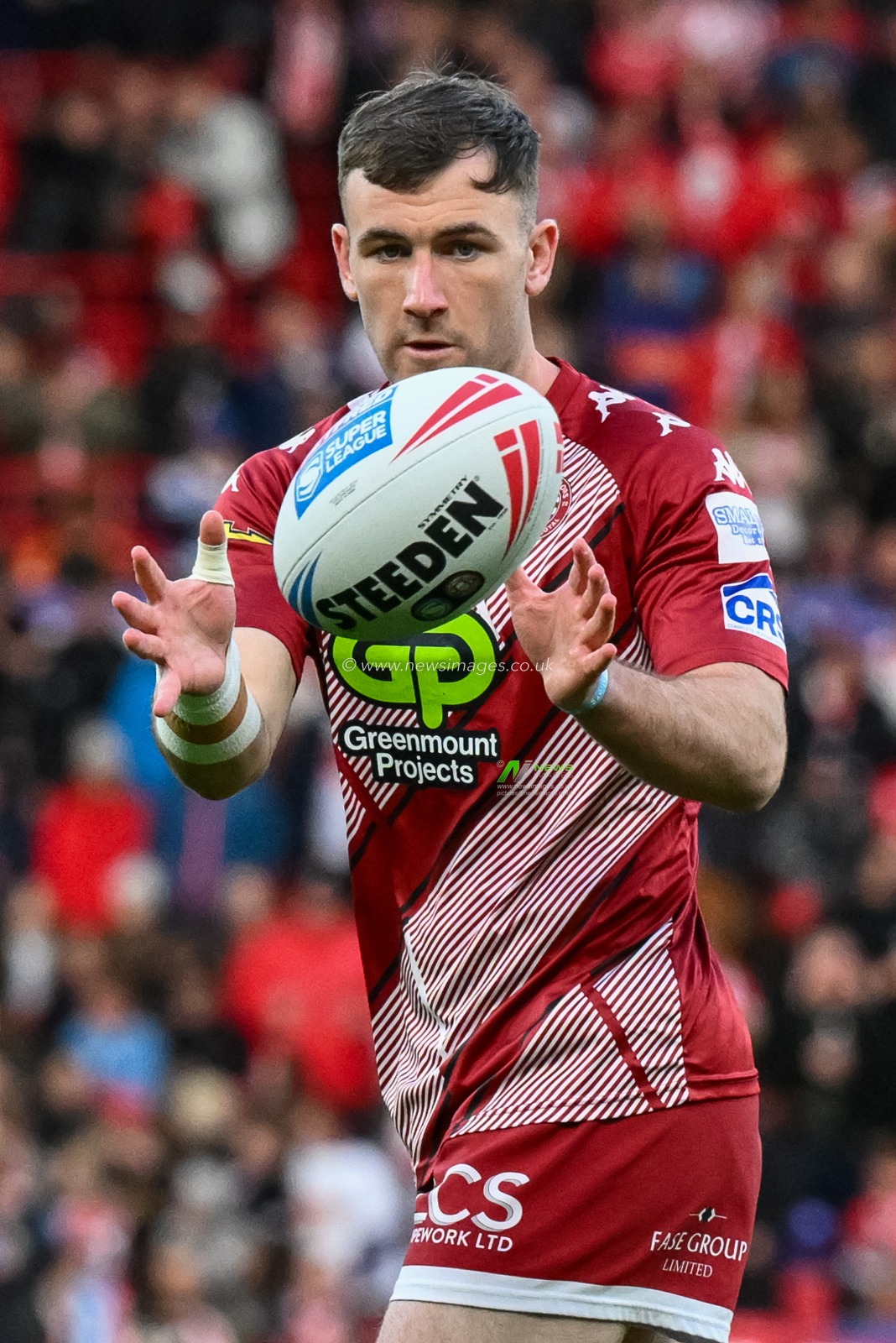 Harry Smith of Wigan Warriors warms up prior to the Betfred Super League Grand Final match Wigan Warriors vs Hull KR at Old Trafford, Manchester, United Kingdom, 12th October 2024

(Photo by Craig Thomas/News Images)