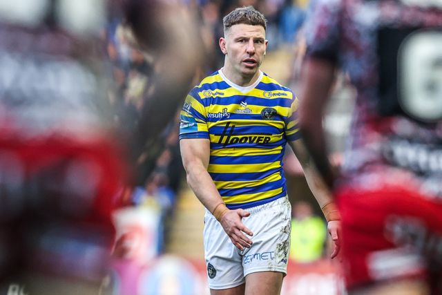 George Williams of Warrington Wolves during the Betfred Challenge Cup Quarter Final match Warrington Wolves vs Leigh Leopards at The Halliwell Jones Stadium, Warrington, United Kingdom on 11 April 2026

(Photo by Alfie Cosgrove/News Images)