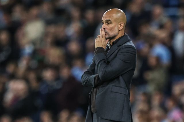 Pep Guardiola manager of Manchester City during the UEFA Champions League 2025/26 Phase MD1 Manchester City vs Napoli League at The City of Manchester Stadium, Manchester, United Kingdom, 18th September 2025

(Photo by Alfie Cosgrove/News Images)