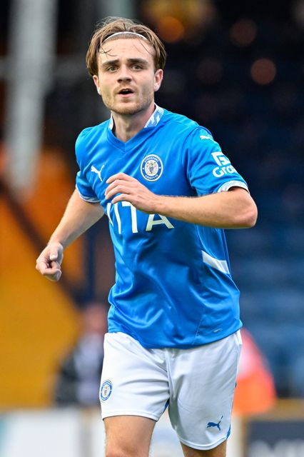 Lewis Bate of Stockport County during the Pre-season friendly match Stockport County vs Blackburn Rovers at Edgeley Park Stadium, Stockport, United Kingdom, 2nd August 2024

(Photo by Cody Froggatt/News Images)