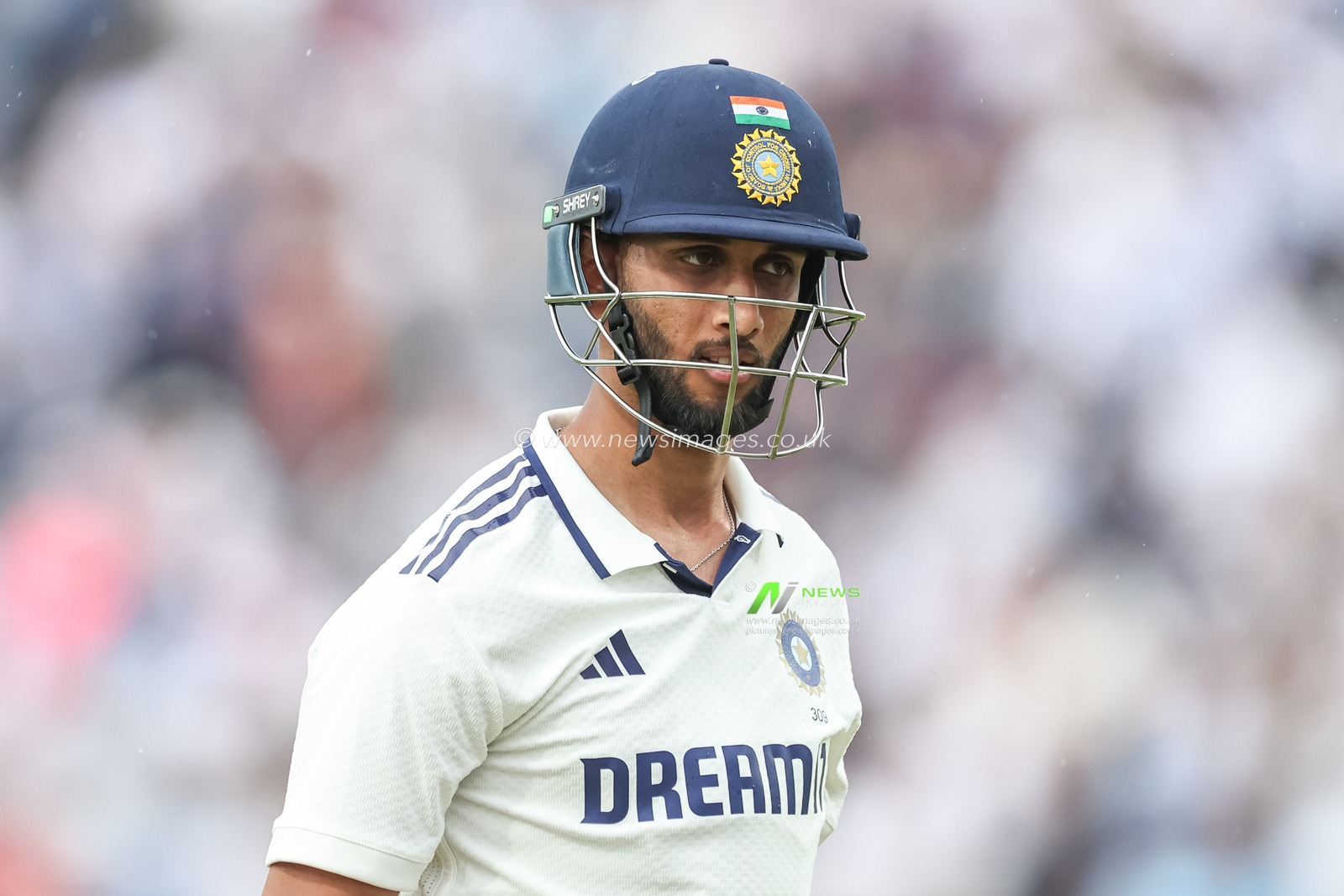 Prasidh Krishna of India leaves the field of play after been dismissed during the 1st Rothesay Test Match Day 2 England vs India at Headingley Cricket Ground, Leeds, United Kingdom, 21st June 2025

(Photo by Mark Cosgrove/News Images)