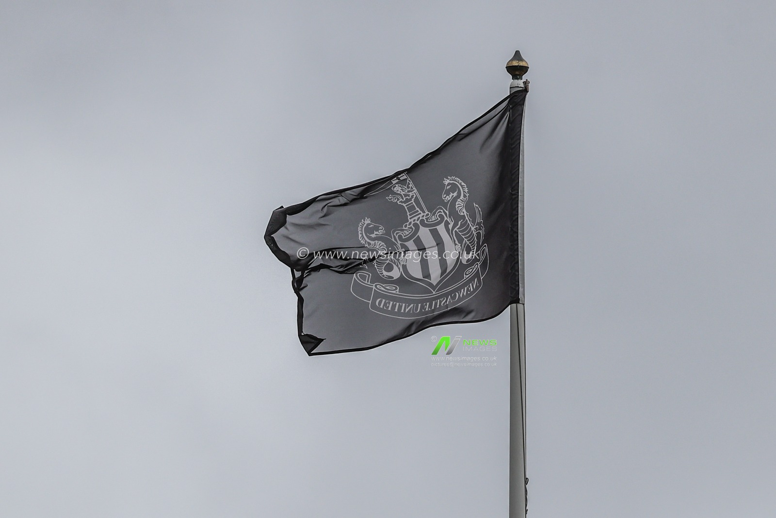 A Newcastle flag flies above St. Jamesâ€™s Park during the Premier League match Newcastle United vs Nottingham Forest at St. James's Park, Newcastle, United Kingdom, 23rd February 2025

(Photo by Alfie Cosgrove/News Images)