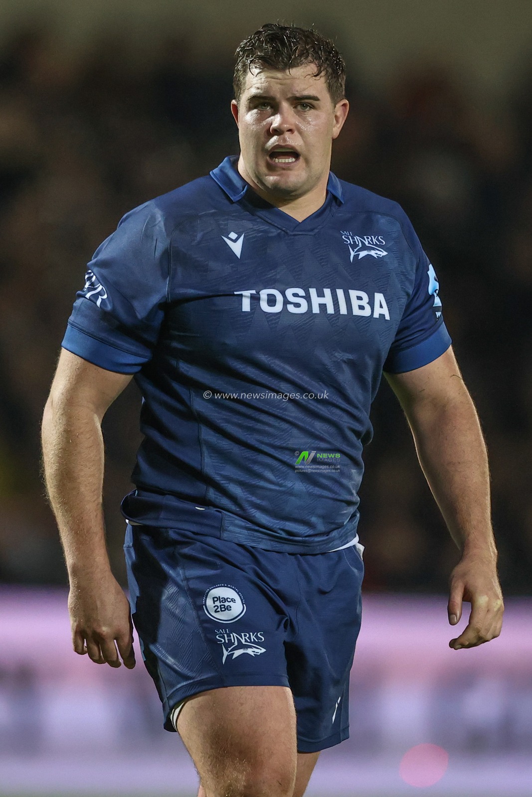James Harper of Sale Sharks during the Gallagher Premiership match Sale Sharks vs Newcastle Falcons at Salford Community Stadium, Eccles, United Kingdom, 11th October 2024

(Photo by Alfie Cosgrove/News Images)
