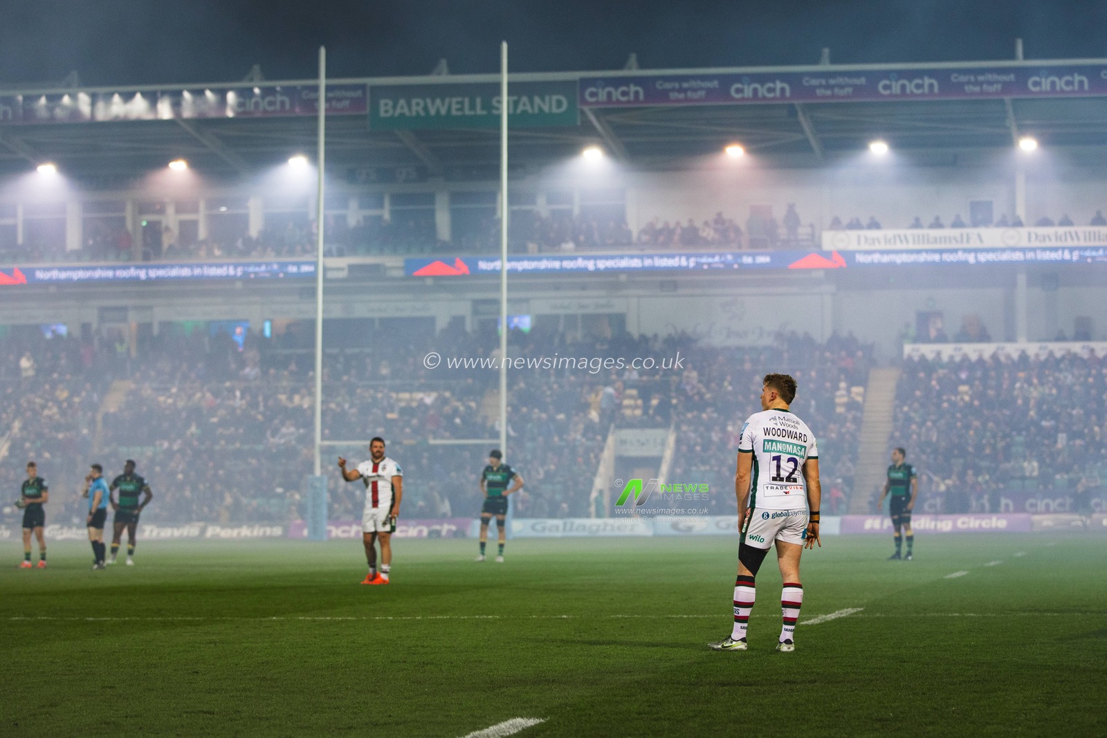 Joseph Woodward during the Gallagher Premiership match Northampton Saints vs Leicester Tigers at Cinch Stadium at Franklin's Gardens, Northampton, United Kingdom, 21st March 2025

(Photo by Craig Evans/News Images)