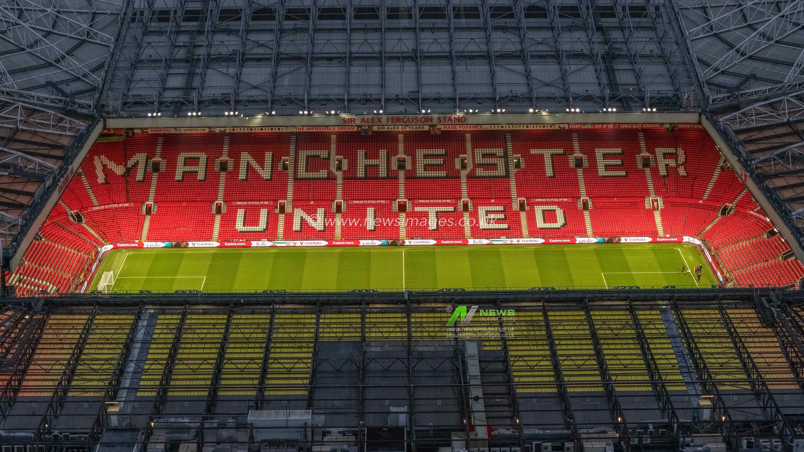 An aerial view of Old Trafford during the Premier League match Manchester United vs Manchester City at Old Trafford, Manchester, United Kingdom, 17th January 2026

(Photo by Mark Cosgrove/News Images)