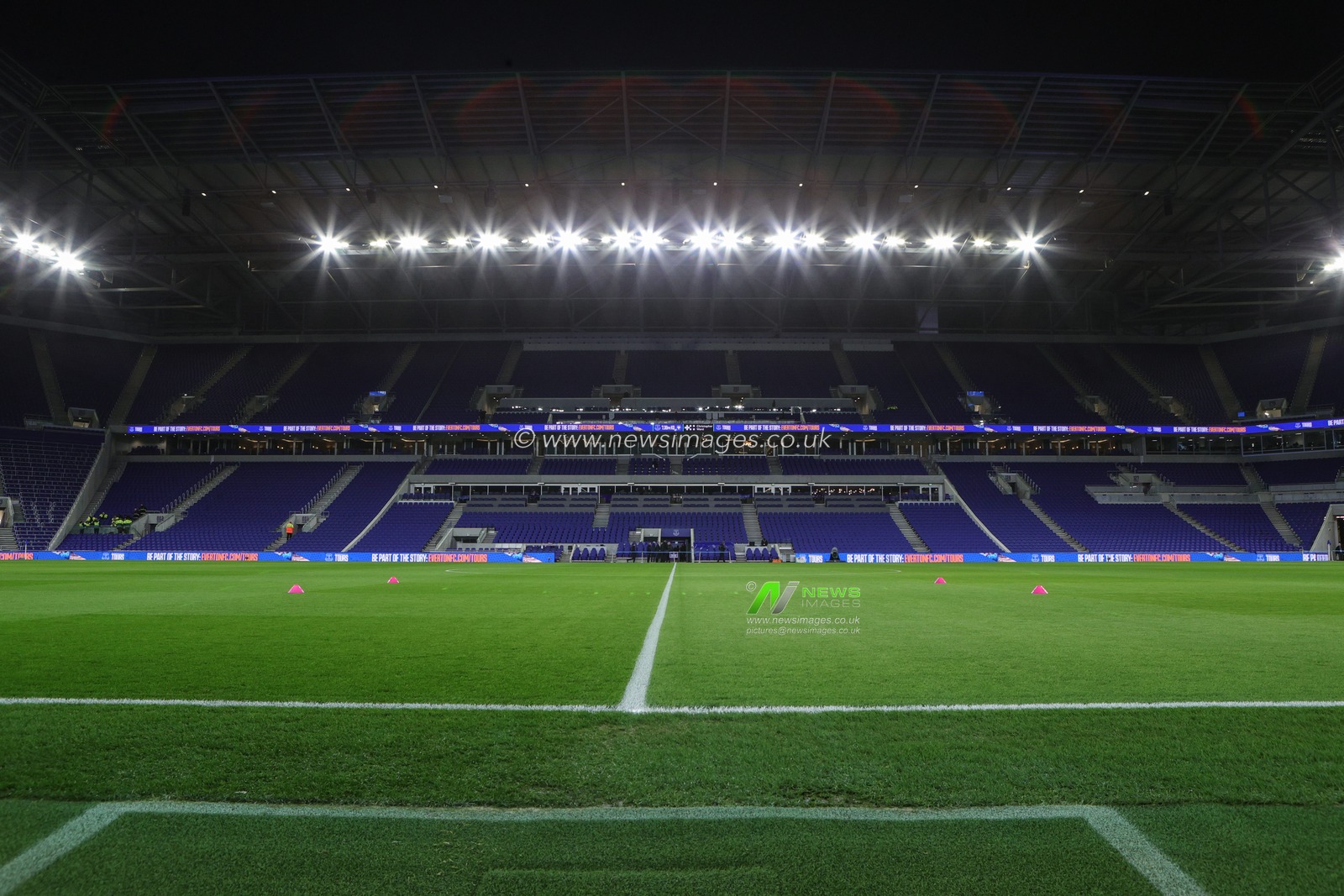 A general view of Hill Dickinson Stadium ahead of the Premier League match Everton vs Wolverhampton Wanderers at Hill Dickinson Stadium, Liverpool, United Kingdom, 7th January 2026

(Photo by Richard Bierton/News Images)

*** GER AUT SUI OUT ***