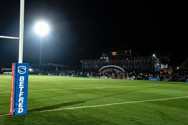 A general view of DIY Kitchens Stadium ahead of the Betfred Super League round 5 match Wakefield Trinity vs Leigh Leopards at DIY Kitchens Stadium, Wakefield, United Kingdom on 20 March 2026

(Photo by Alfie Cosgrove/News Images)