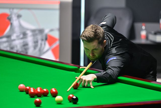 Jak Jones takes a shot, during the Cazoo World Championships 2024 Final at Crucible Theatre, Sheffield, United Kingdom, 5th May 2024

(Photo by Cody Froggatt/News Images)