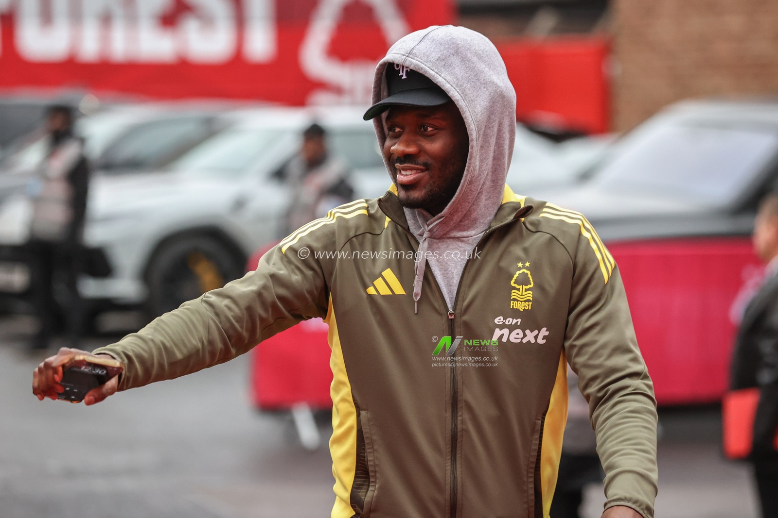 Ola Aina of Nottingham Forest arrives during the Premier League match Nottingham Forest vs Southampton at City Ground, Nottingham, United Kingdom, 19th January 2025

(Photo by Alfie Cosgrove/News Images)