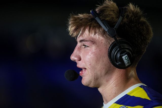 Ewan Irwin of Warrington Wolves speaks in the post match press conference during the Betfred Super League round 23 match Warrington Wolves vs York Knights at The Halliwell Jones Stadium, Warrington, United Kingdom on 13 August 2026

(Photo by Alfie Cosgrove/News Images)