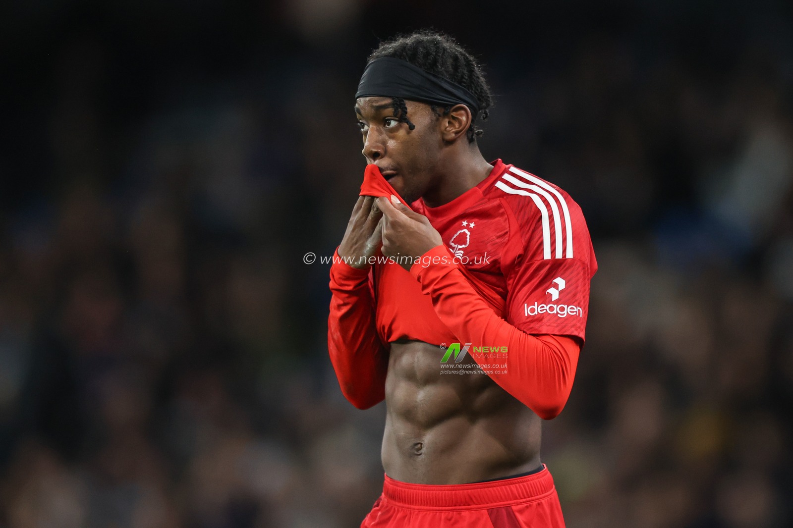 Anthony Elanga of Nottingham Forest during the Premier League match Manchester City vs Nottingham Forest at Etihad Stadium, Manchester, United Kingdom, 4th December 2024

(Photo by Alfie Cosgrove/News Images)