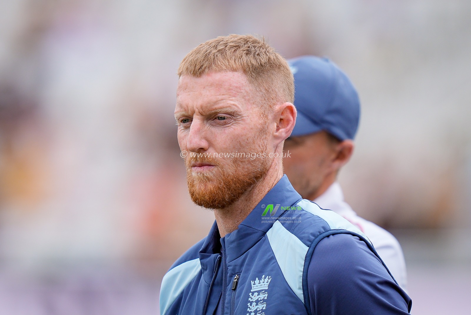 England captain Ben Stokes during the post match presentations during the 3rd Rothesay Test Match Day 5 match England vs New Zealand at Trent Bridge, Nottingham, United Kingdom on 29 June 2026

(Photo by Maynard Manyowa/News Images)
