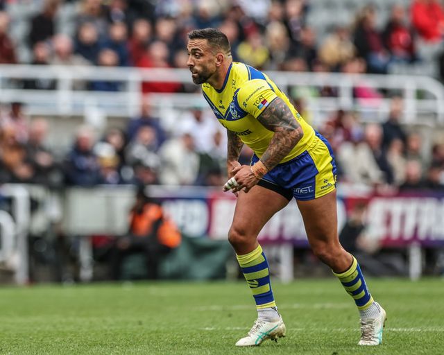 Paul Vaughan of Warrington Wolves during the Betfred Magic Weekend 2025 match Huddersfield Giants vs Hull FC at St. James's Park, Newcastle, United Kingdom, 4th May 2025

(Photo by Mark Cosgrove/News Images)