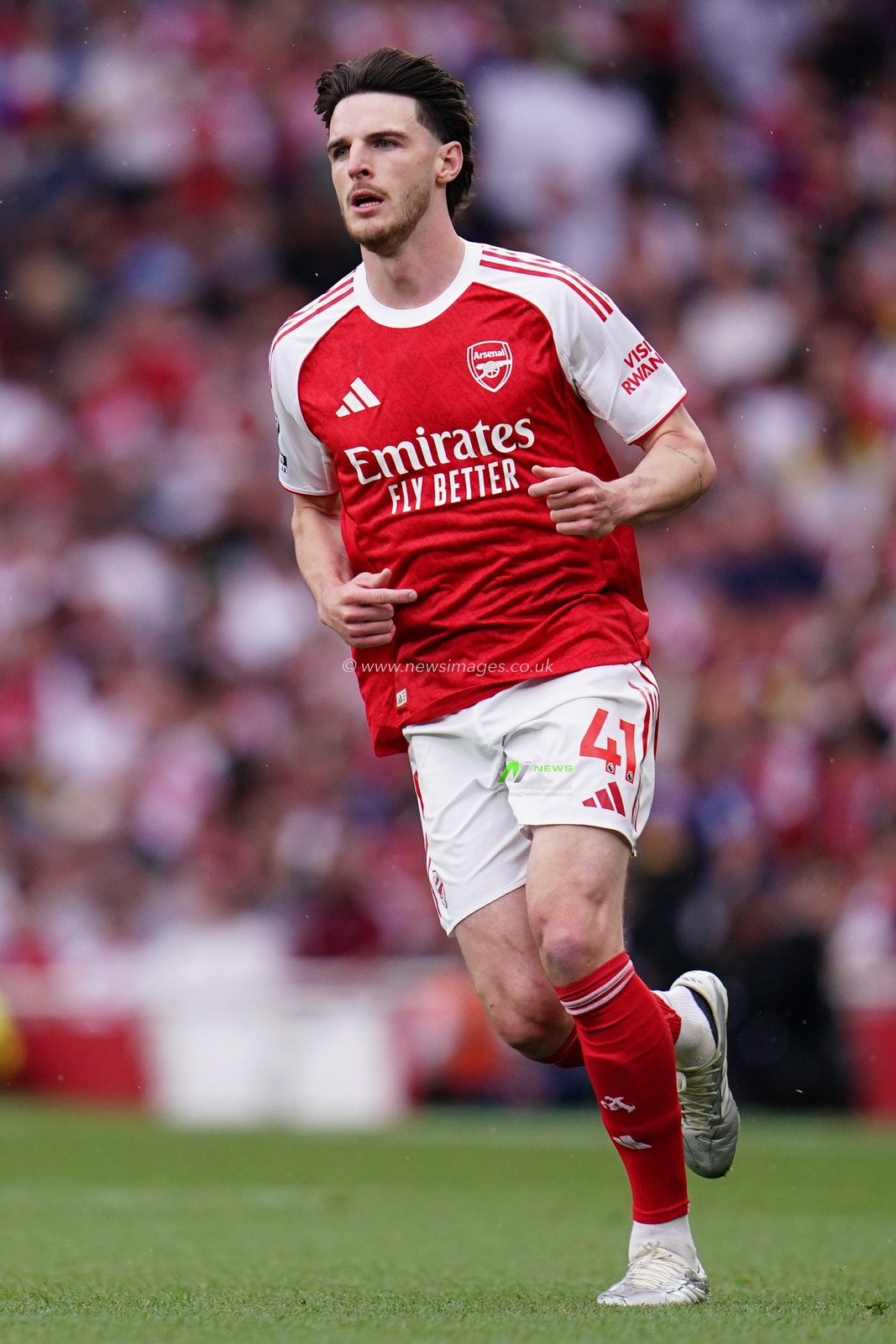 Declan Rice of Arsenal during the Premier League match Arsenal vs Fulham at Emirates, London, United Kingdom on 02 May 2026

(Photo by Harvey Murphy/News Images)