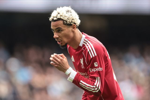 Hugo Ekitike of Liverpool during the Emirates FA Cup Quarter-Final match Manchester City vs Liverpool at Etihad Stadium, Manchester, United Kingdom on 04 April 2026

(Photo by Mark Cosgrove/News Images)