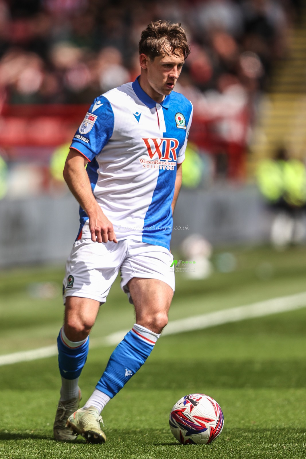 Callum Brittain of Blackburn Rovers during the Sky Bet Championship match Sheffield United vs Blackburn Rovers at Bramall Lane, Sheffield, United Kingdom, 3rd May 2025

(Photo by Alfie Cosgrove/News Images)