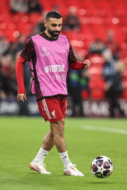 Mohamed Salah of Liverpool doing kick-ups in the pregame warmup session during the UEFA Champions League last 16 second leg match Liverpool vs Galatasaray at Anfield, Liverpool, United Kingdom on 18 March 2026

(Photo by Alfie Cosgrove/News Images)