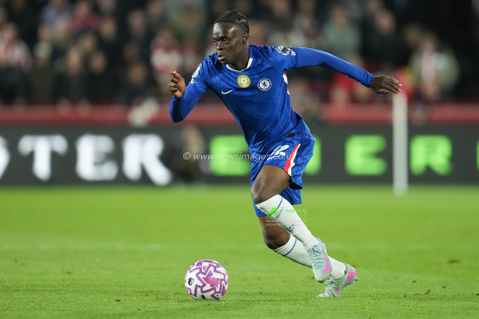 Tyrique George of Chelsea during the Premier League match Brentford vs Chelsea at The Gtech Community Stadium, London, United Kingdom, 13th September 2025

(Photo by Harvey Murphy/News Images)