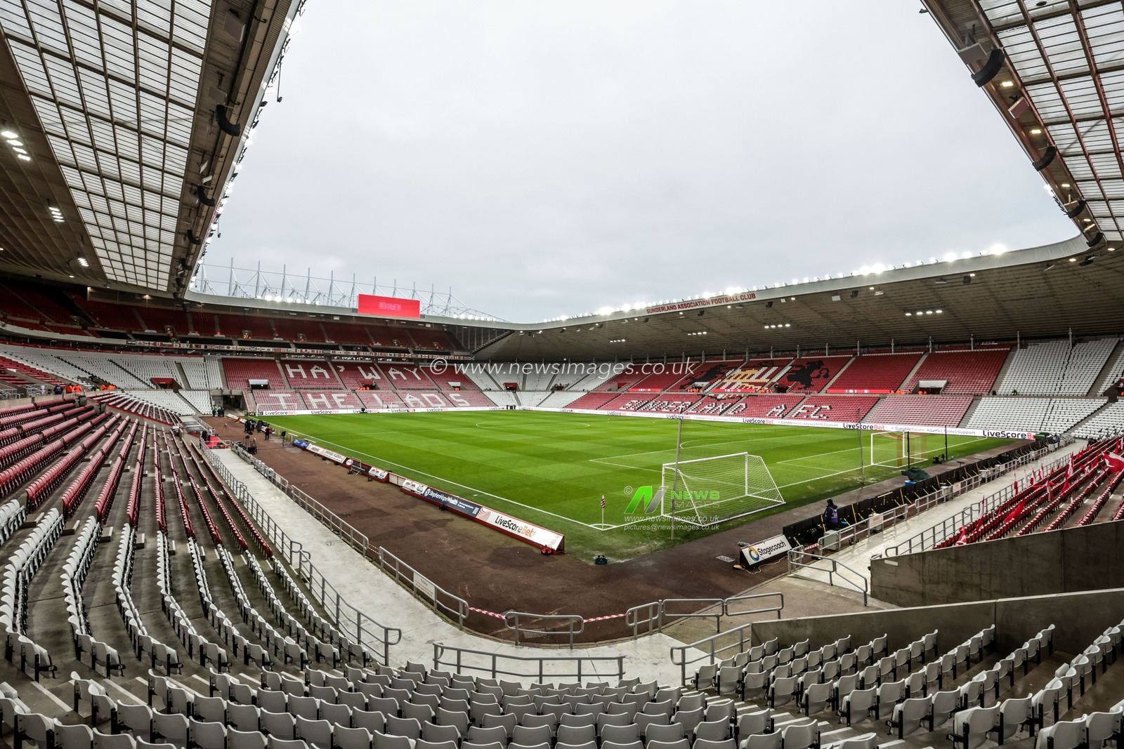A general view of Stadium Of Light ahead of the Premier League match Sunderland vs Leeds United at Stadium Of Light, Sunderland, United Kingdom, 28th December 2025

(Photo by Alfie Cosgrove/News Images)

*** GER AUT SUI OUT ***