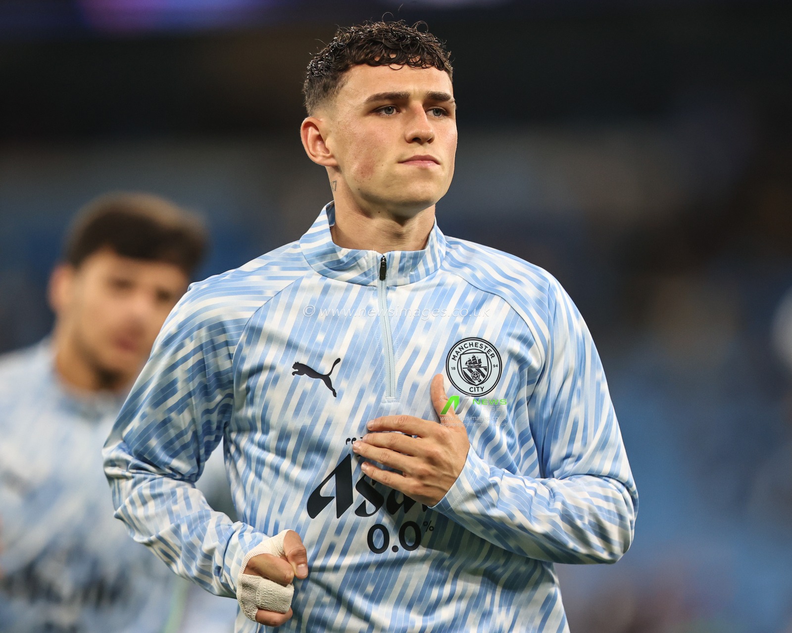 Phil Foden of Manchester City in the pregame warmup session during the UEFA Champions League 2025/26 Phase MD1 Manchester City vs Napoli League at The City of Manchester Stadium, Manchester, United Kingdom, 18th September 2025

(Photo by Alfie Cosgrove/News Images)