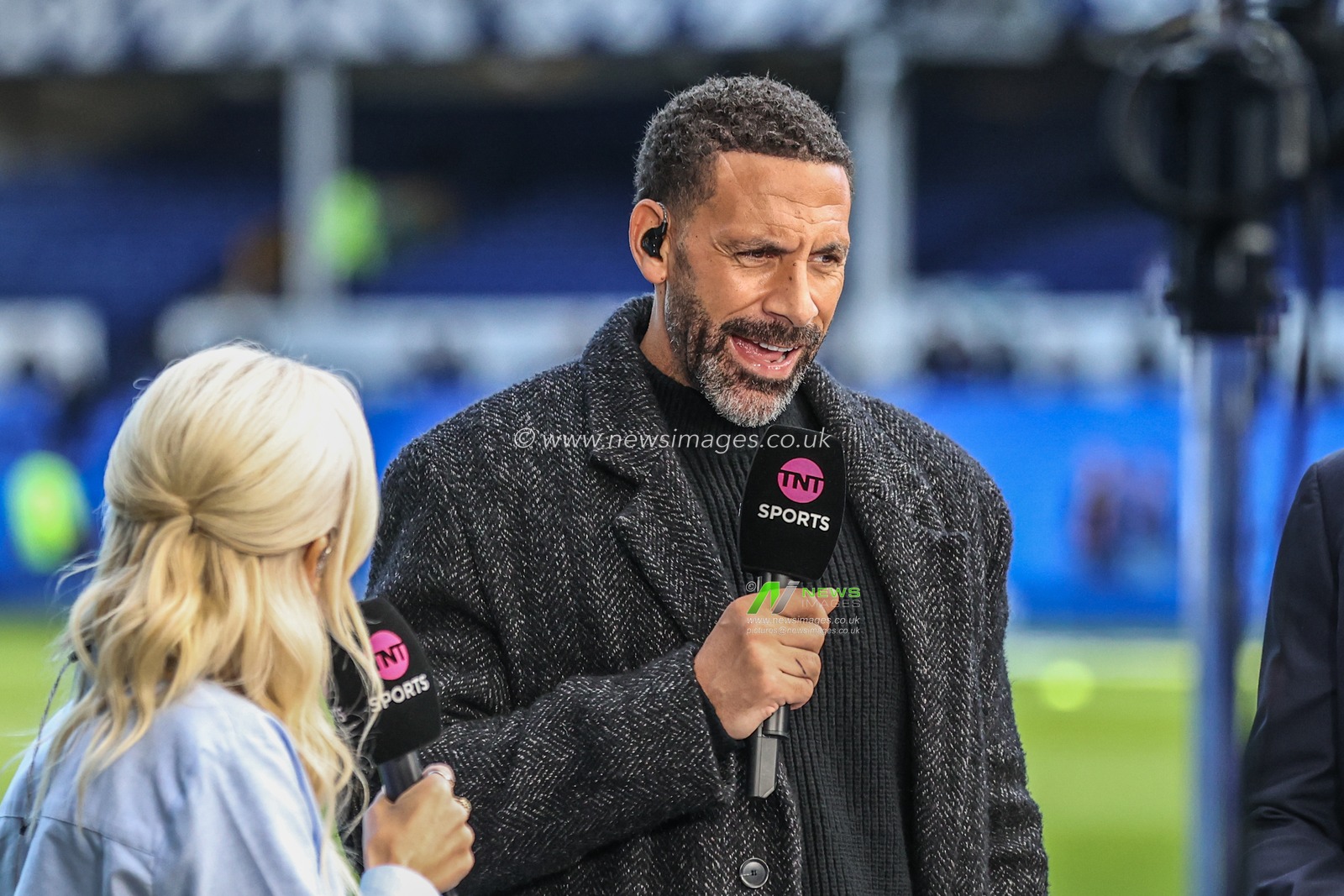 Rio Ferdinand speaks on TNT sports during the Premier League match Everton vs Manchester United at Goodison Park, Liverpool, United Kingdom, 22nd February 2025

(Photo by Alfie Cosgrove/News Images)