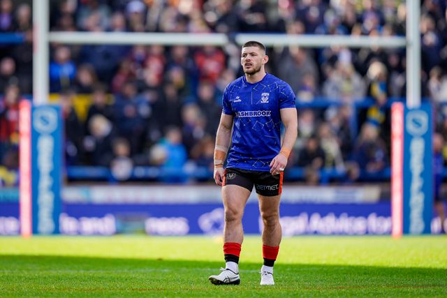 Danny Walker of Warrington Wolves in the pre-game warm up during the Betfred Super League round 1 match Leeds Rhinos vs Warrington Wolves at AMT Headingley Stadium, Leeds, United Kingdom on 29 March 2026

(Photo by Maynard Manyowa/News Images)