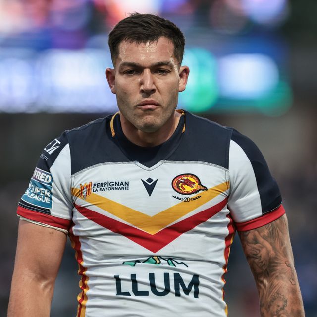 Nick Čotrić of Catalans Dragons during the Betfred Super League round 11 match Wakefield Trinity vs Catalans Dragons at DIY Kitchens Stadium, Wakefield, United Kingdom on 15 May 2026

(Photo by Mark Cosgrove/News Images)