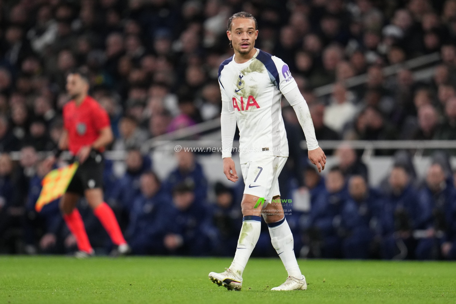 Xavi Simons of Tottenham Hotspur during the UEFA Champions league Matchday 7 of 8 Tottenham Hotspur vs Borussia Dortmund at Tottenham Hotspur Stadium, London, United Kingdom, 20th January 2026

(Photo by Harvey Murphy/News Images)